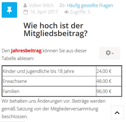 Mitgliedsbeitrag